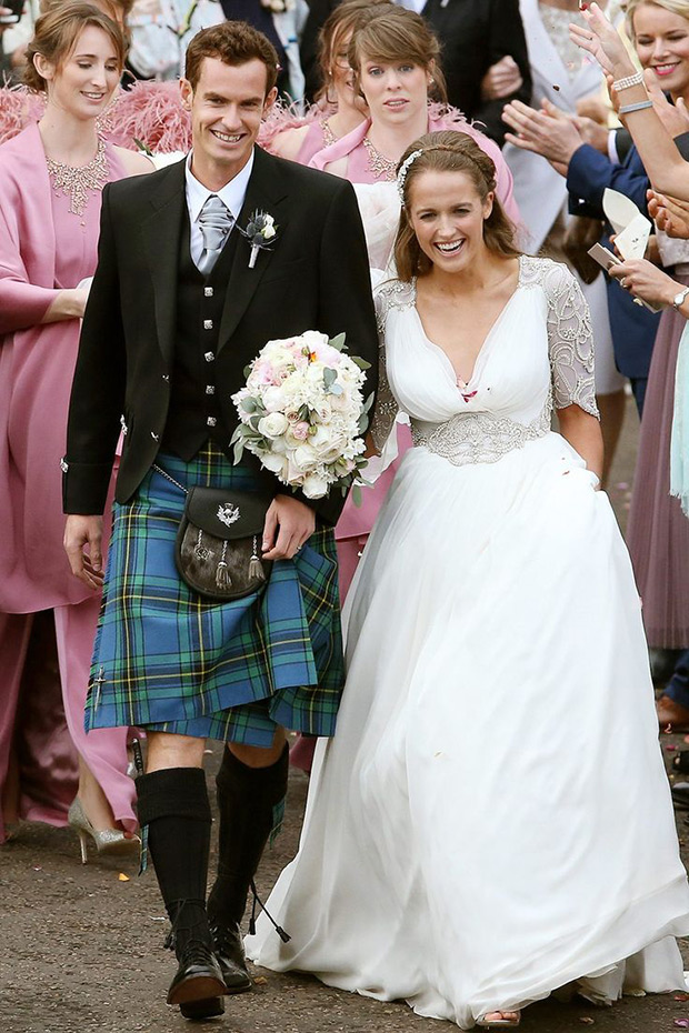 Kim Sears wedding dress | see more of 2015's celebrity weddings on onefabday.com