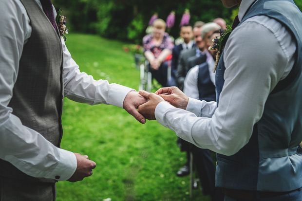 Sweet same sex wedding at Leixlip Manor by Give Us A Goo Photography | onefabday.com