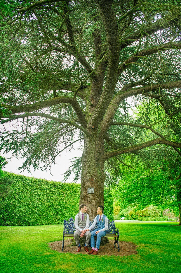 Sweet same sex wedding at Leixlip Manor by Give Us A Goo Photography | onefabday.com