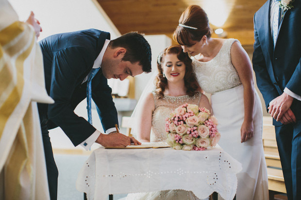 Pretty Malone House Wedding by Jonathan Ryder Photography | onefabday.com