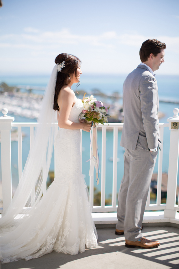 Beautiful outdoor marquee wedding with baby blue details by Andy Seo Studio // onefabday.com 