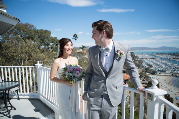 Beautiful outdoor marquee wedding with baby blue details by Andy Seo Studio // onefabday.com 