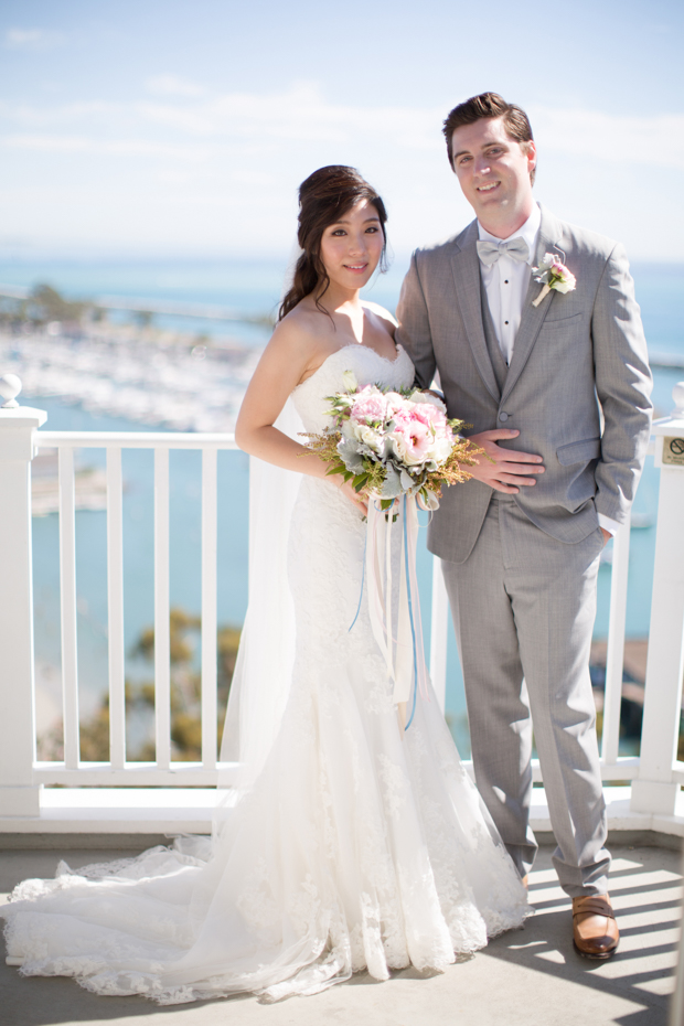 Beautiful outdoor marquee wedding with baby blue details by Andy Seo Studio // onefabday.com 