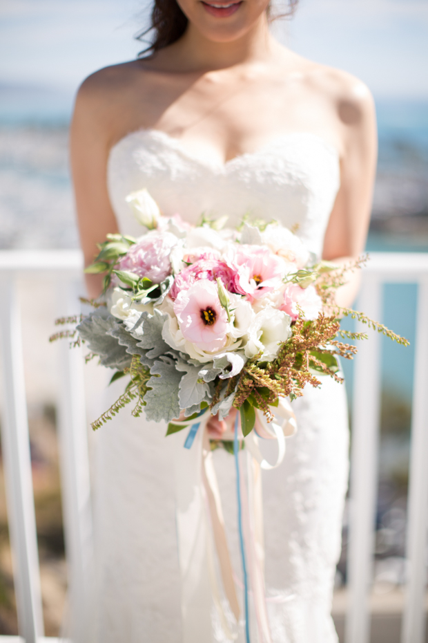 Beautiful outdoor marquee wedding with baby blue details by Andy Seo Studio // onefabday.com 