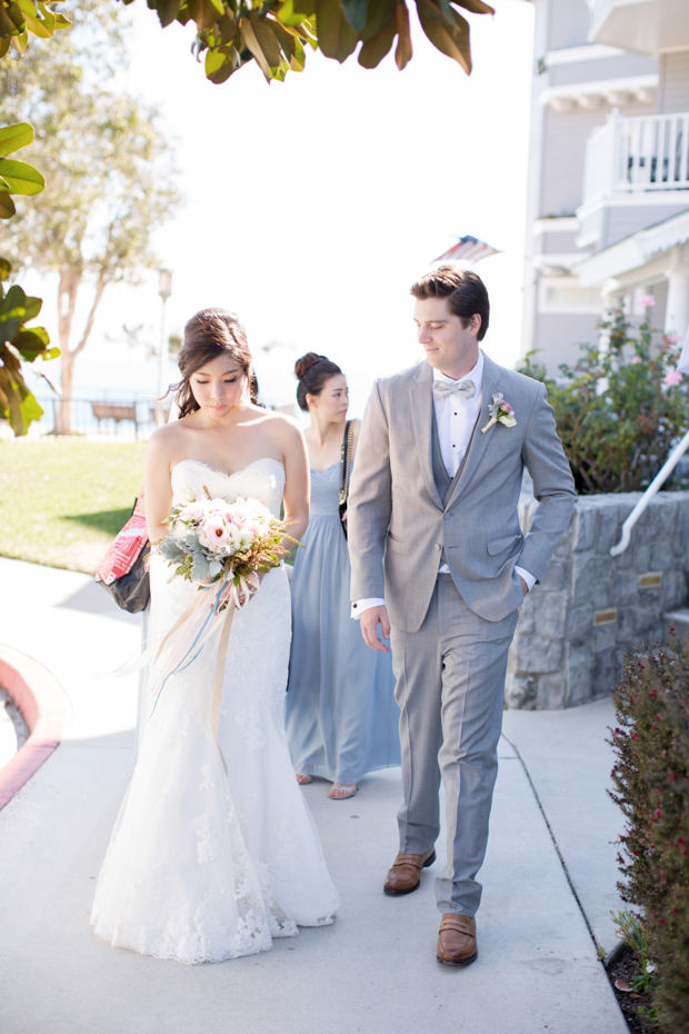 Beautiful outdoor marquee wedding with baby blue details by Andy Seo Studio // onefabday.com 