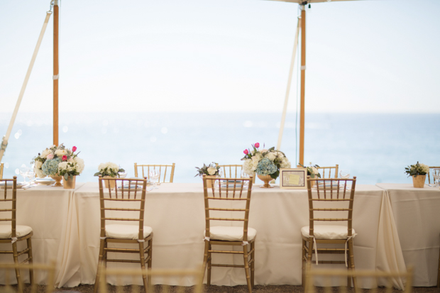 Beautiful outdoor marquee wedding with baby blue details by Andy Seo Studio // onefabday.com 