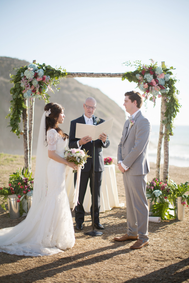 Beautiful outdoor marquee wedding with baby blue details by Andy Seo Studio // onefabday.com 