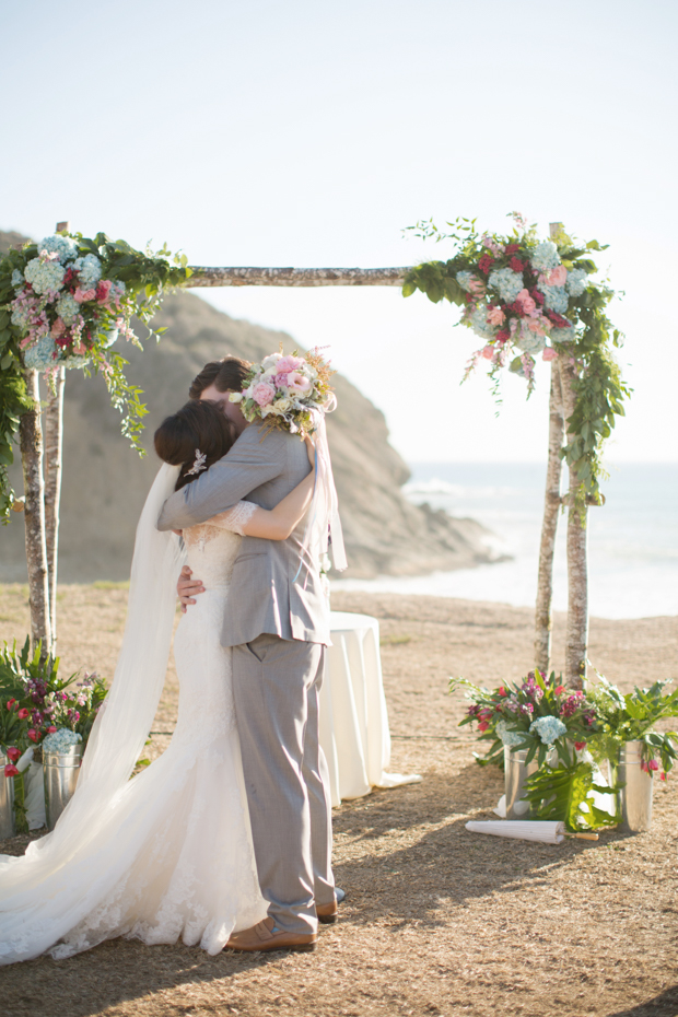 Beautiful outdoor marquee wedding with baby blue details by Andy Seo Studio // onefabday.com 