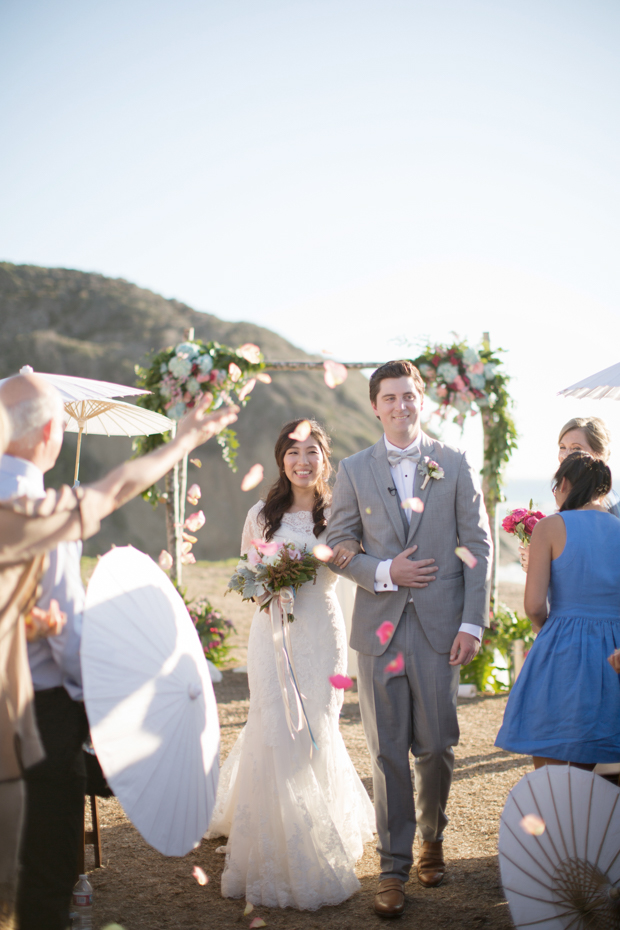 Beautiful outdoor marquee wedding with baby blue details by Andy Seo Studio // onefabday.com 