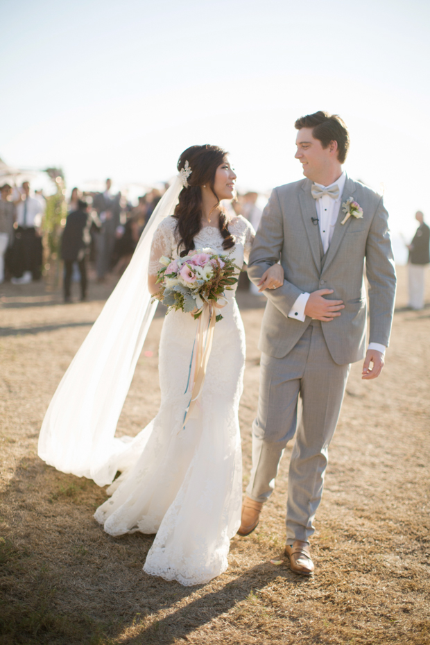 Beautiful outdoor marquee wedding with baby blue details by Andy Seo Studio // onefabday.com 