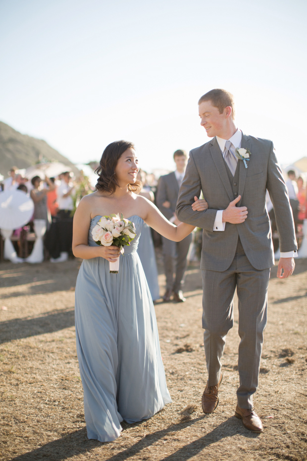 Beautiful outdoor marquee wedding with baby blue details by Andy Seo Studio // onefabday.com 