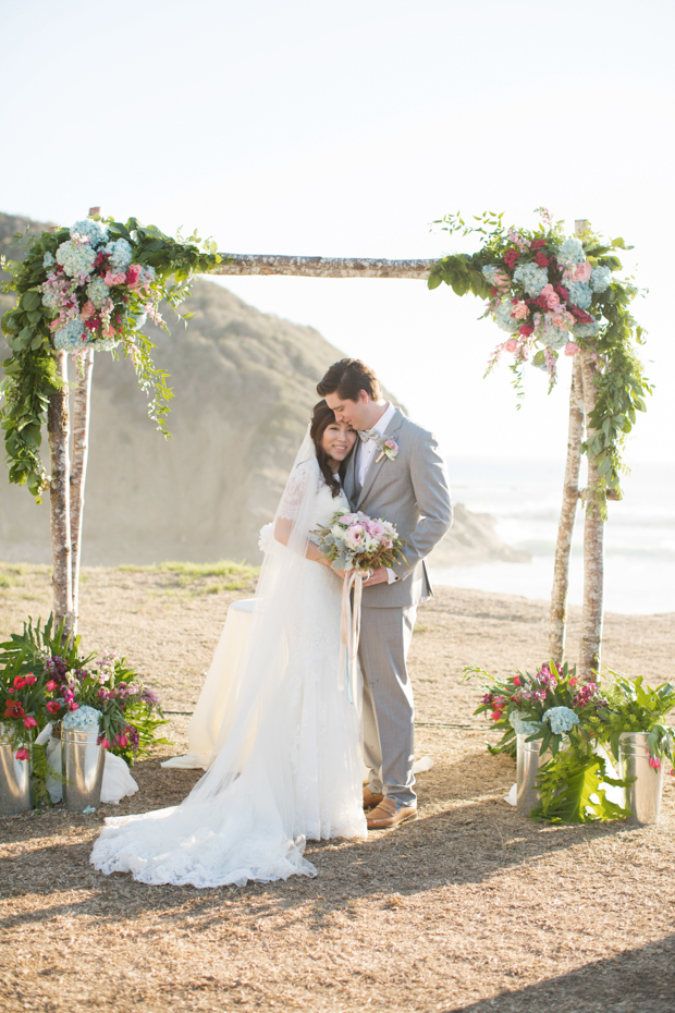 Beautiful outdoor marquee wedding with baby blue details by Andy Seo Studio // onefabday.com 