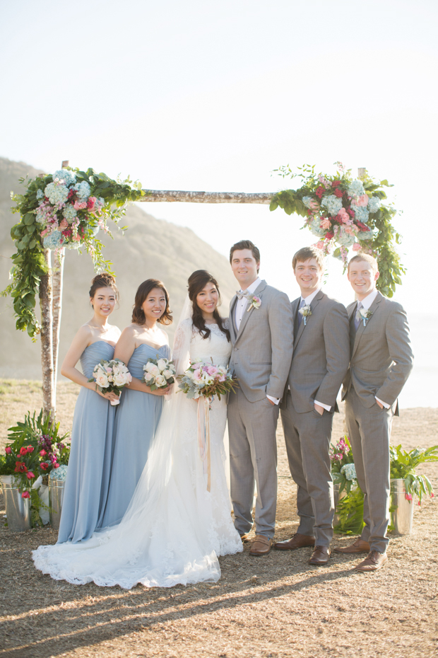 Beautiful outdoor marquee wedding with baby blue details by Andy Seo Studio // onefabday.com 