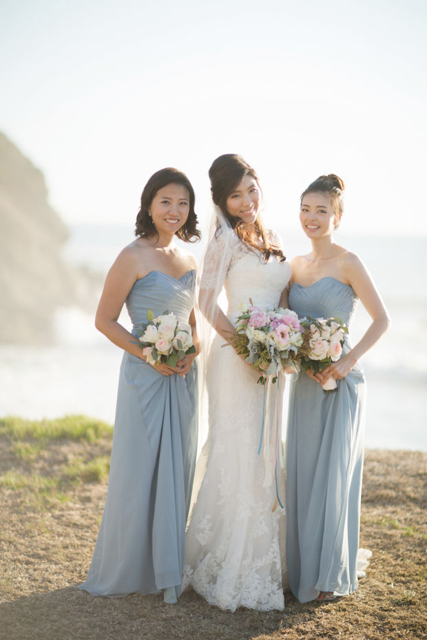 Beautiful outdoor marquee wedding with baby blue details by Andy Seo Studio // onefabday.com 