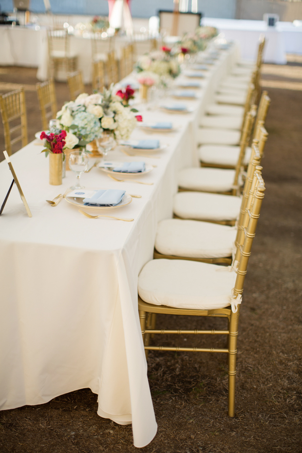 Beautiful outdoor marquee wedding with baby blue details by Andy Seo Studio // onefabday.com 