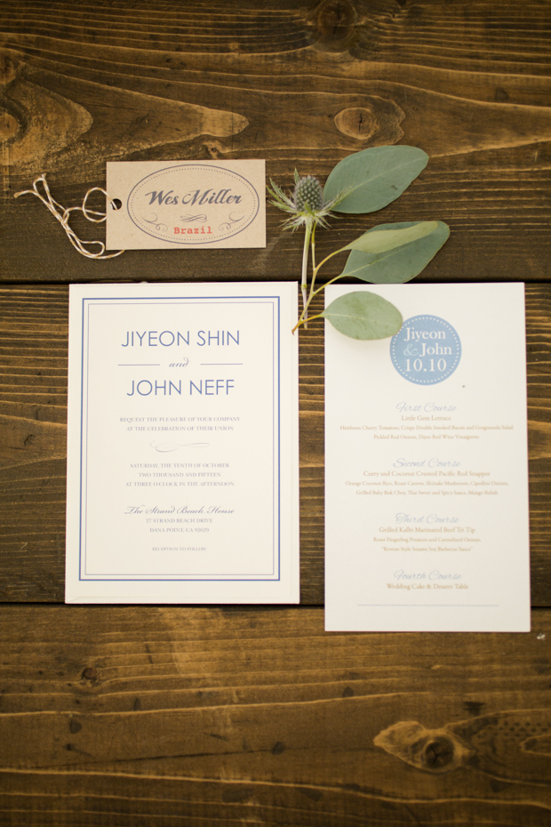 Beautiful outdoor marquee wedding with baby blue details by Andy Seo Studio // onefabday.com 