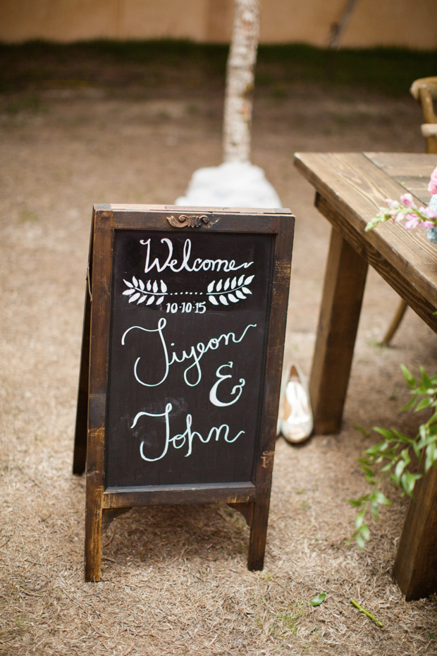 Beautiful outdoor marquee wedding with baby blue details by Andy Seo Studio // onefabday.com 