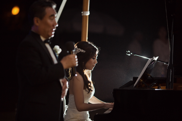 Beautiful outdoor marquee wedding with baby blue details by Andy Seo Studio // onefabday.com 