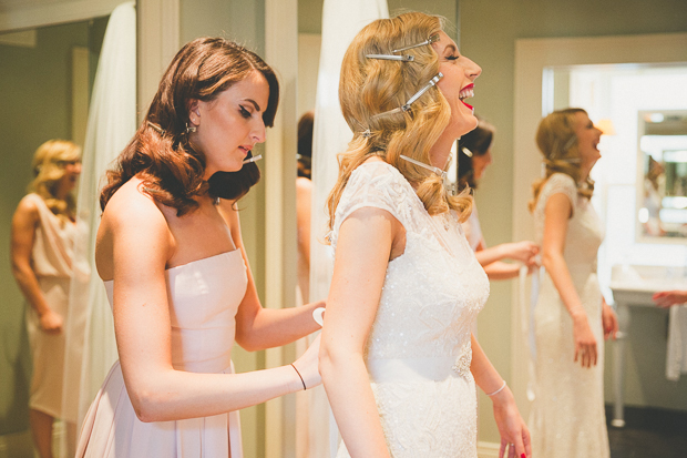 Beautiful Sunflower Virginia Park Lodge Wedding by Annie Kheffache Photography | onefabday.com