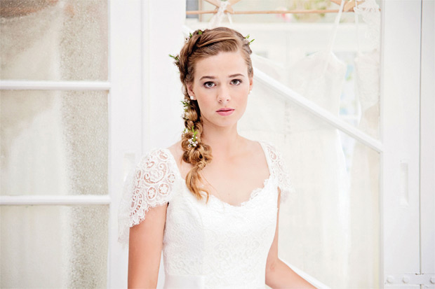 Beautiful Bridal style and wedding hair ideas by Katie Kav | onefabday.com