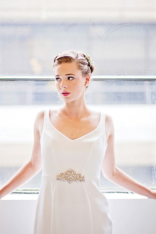 Beautiful Bridal style and wedding hair ideas by Katie Kav | onefabday.com