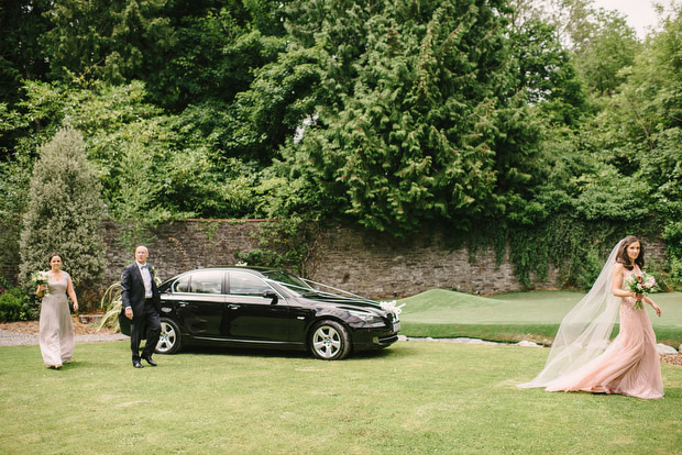 Beautiful Trudder Lodge wedding with blush wedding dress by This Modern Love | onefabday.com