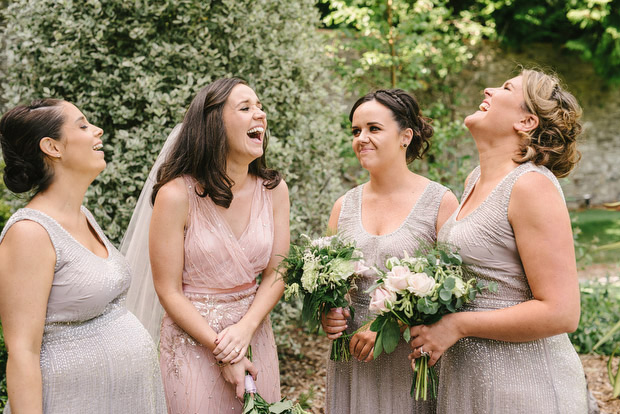 Beautiful Trudder Lodge wedding with blush wedding dress by This Modern Love | onefabday.com