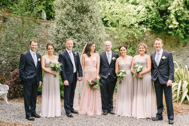 Beautiful Trudder Lodge wedding with blush wedding dress by This Modern Love | onefabday.com