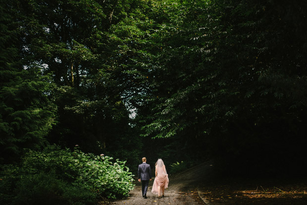 Beautiful Trudder Lodge wedding with blush wedding dress by This Modern Love | onefabday.com