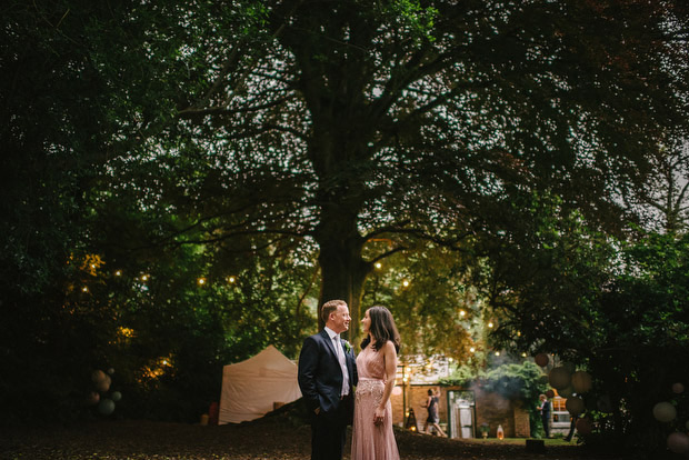 Beautiful Trudder Lodge wedding with blush wedding dress by This Modern Love | onefabday.com