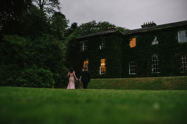 Beautiful Trudder Lodge wedding with blush wedding dress by This Modern Love | onefabday.com