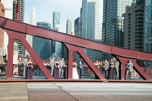 Glam DownTown Chicago Wedding by Barnhart Weddings  | onefabday.com