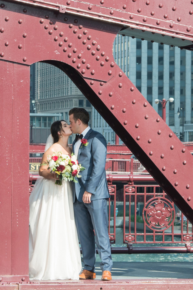 Glam DownTown Chicago Wedding by Barnhart Weddings  | onefabday.com