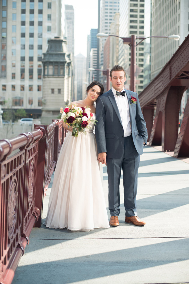 Glam DownTown Chicago Wedding by Barnhart Weddings  | onefabday.com