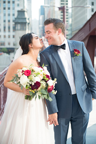 Glam DownTown Chicago Wedding by Barnhart Weddings  | onefabday.com