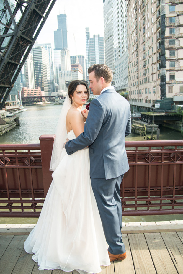 Glam DownTown Chicago Wedding by Barnhart Weddings  | onefabday.com