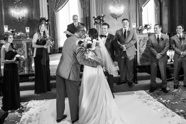 Glam DownTown Chicago Wedding by Barnhart Weddings  | onefabday.com