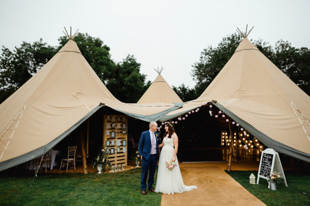 Beautiful tipi wedding by The Lous Photography | onefabday.com