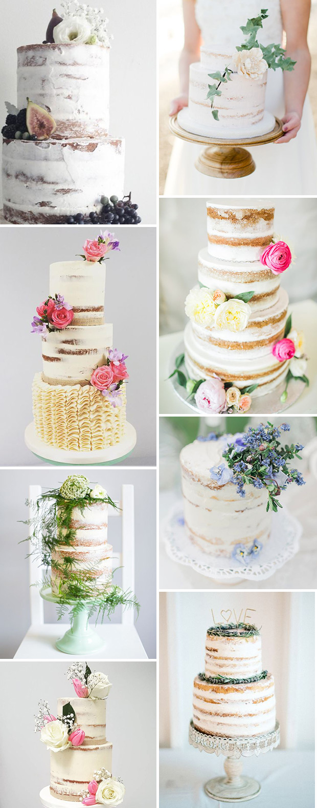 Simply Beautiful Crumb Coat Wedding Cake Ideas | See more on onefabday.com