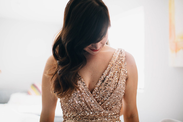 Glitzy glam gold and red real wedding by Ali V Photography | onefabday.com