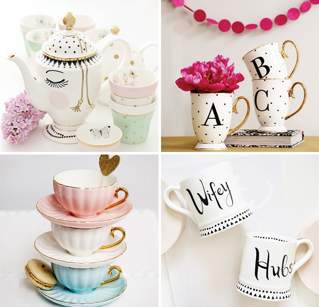 Lily Rose Co. teacups | onefabday.com