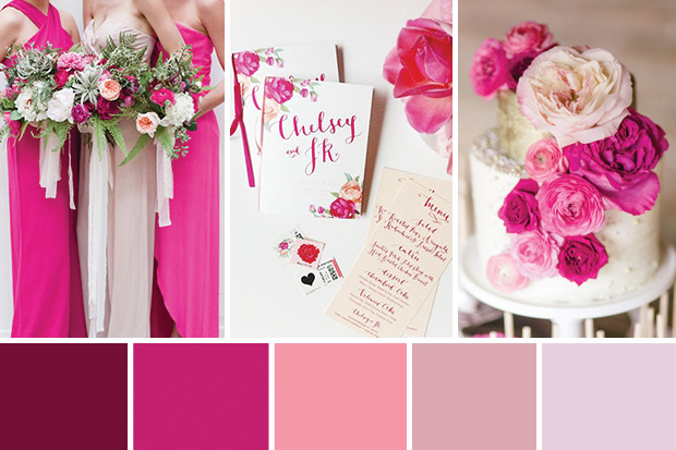 Pretty Pink Wedding Inspiration | onefabday.com