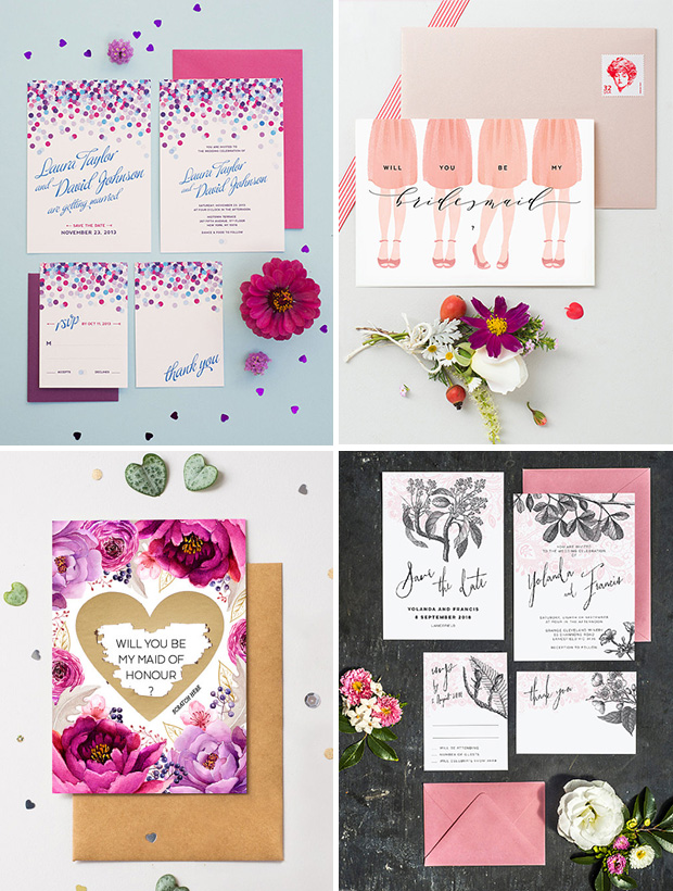 DIY Printable Wedding Stationery by 3 Eggs Press | onefabday.com