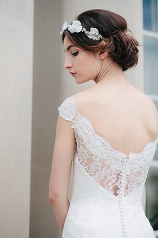 Jannan wedding dress from Sareh Nouri wedding dresses Fall 2016 - Off the Shoulder Lace Detail Wedding Dress - see the rest of the collection on onefabday.com