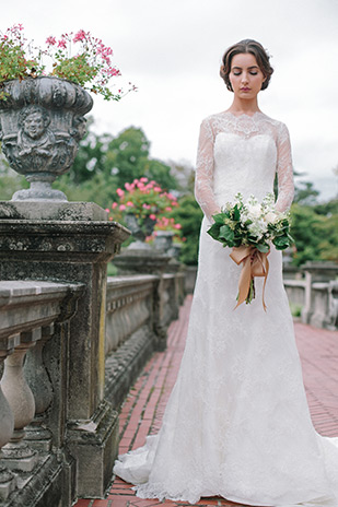 Miriam wedding dress from Sareh Nouri wedding dresses Fall 2016 - Long Sleeve Wedding Dress with Full Skirt - see the rest of the collection on onefabday.com