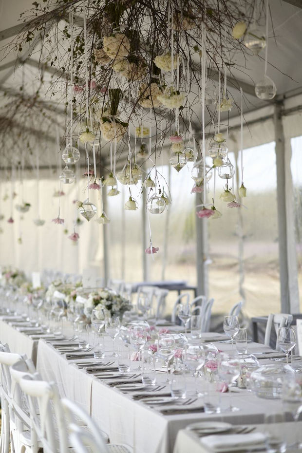 Beautiful floral filled wedding at Sault Restaurant by Blumenthal Photography // onefabday.com