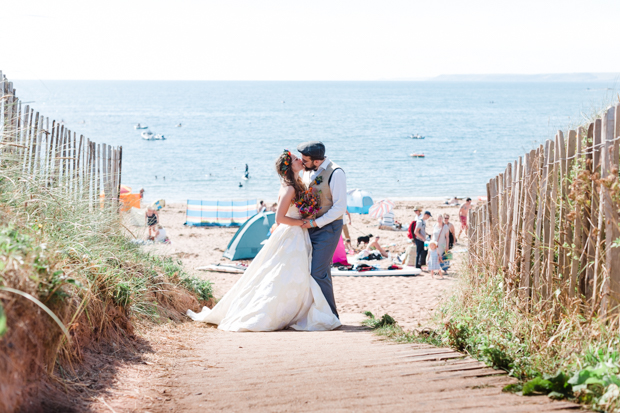 Colourful festival beach wedding by Butterfly Photography // onefabday-com.go-vip.net