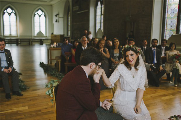 Vintage chic city - Smock Alley Theatre wedding | onefabday.com