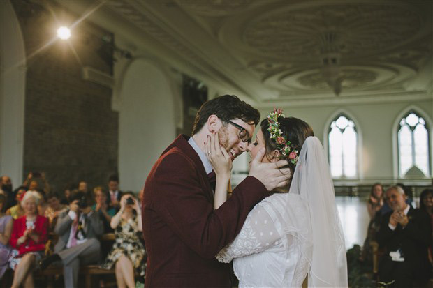 Vintage chic city - Smock Alley Theatre wedding | onefabday.com