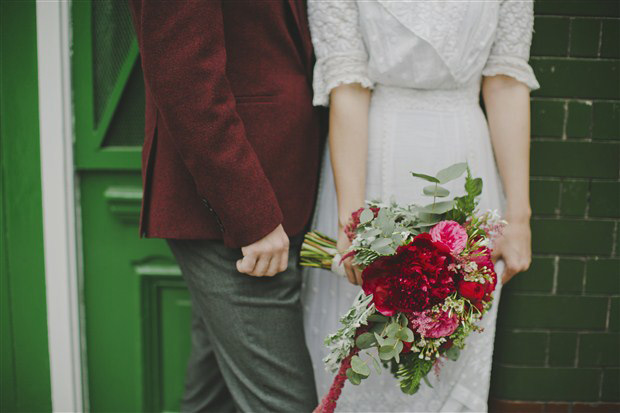 Vintage chic city wedding at Smock Alley | onefabday.com